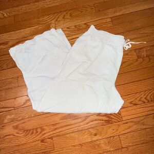 Victoria’s Secret White Linen Swim Cover Up Pant